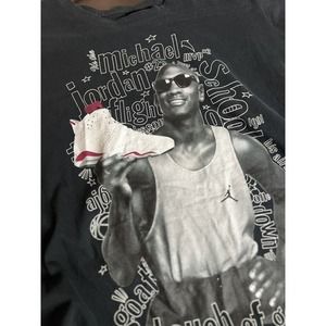 VINTAGE NIKE AIR JORDAN VI, MEN'S T-SHIRT SIZE Large BLACK